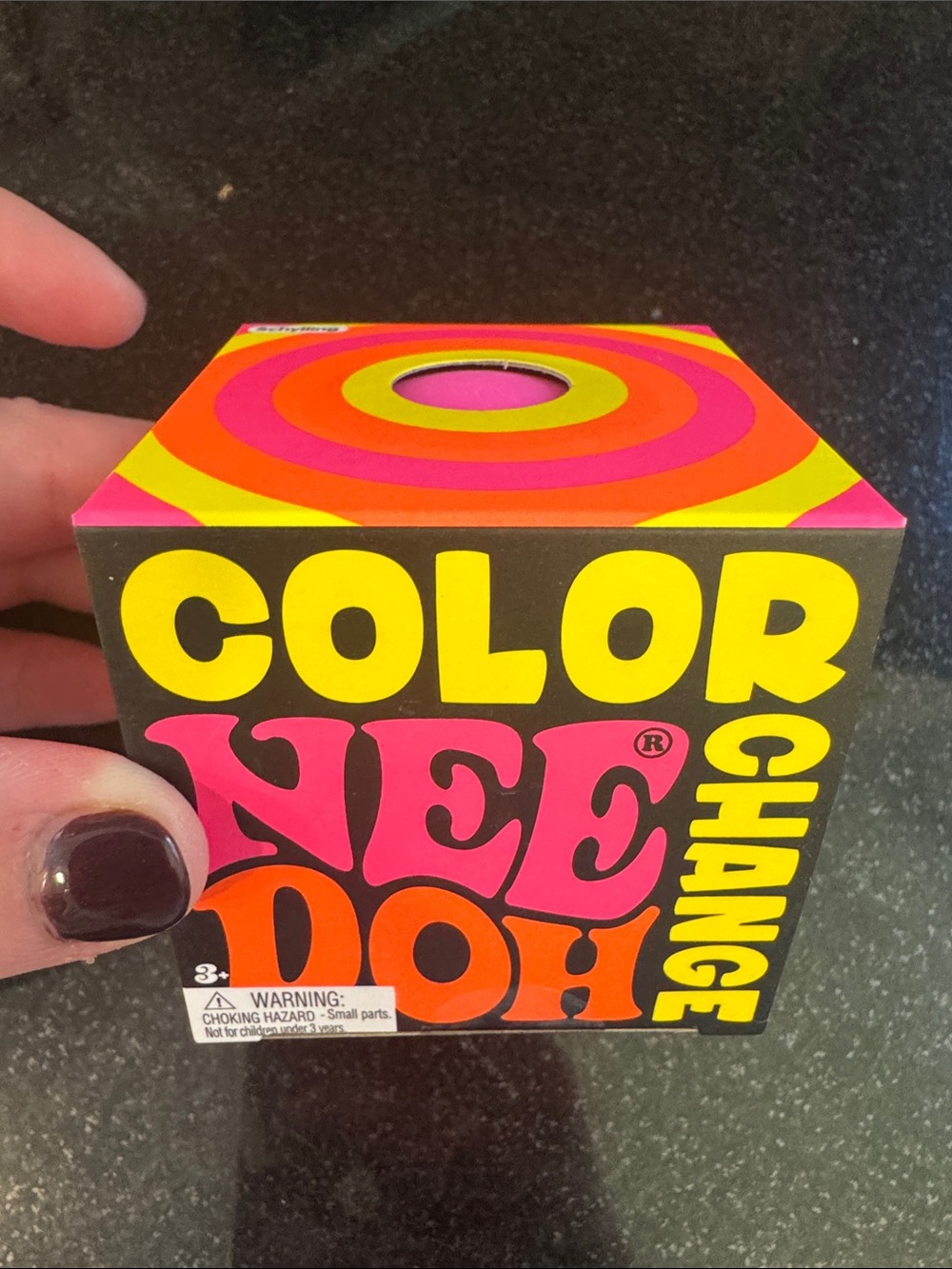 NIB 100% Auth NeeDoh Color Change Squish Toy/ Pink